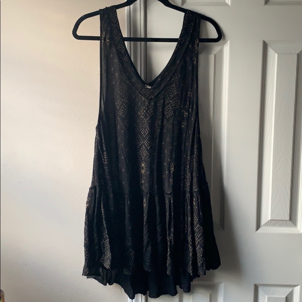 Free people black sun dress!